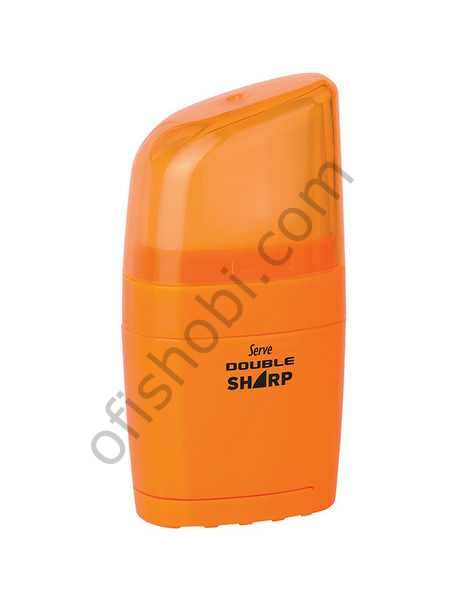 Serve Dublesharp Silgili Kalemtraş Turuncu Tekli