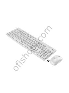 Logitech 920-010089 MK295 Kablosuz Beyaz Klavye Mouse Set