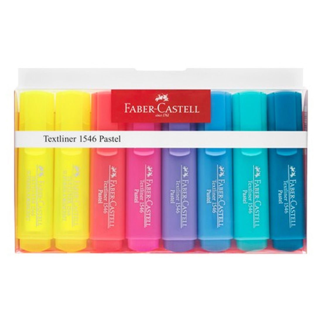 Faber-Castell 1546 Pastel Fosforlu Kalem 8'li Poşet