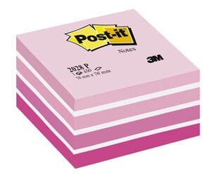 Post-it Küp Not Pembe Tonlari 450 Yaprak 76x76 Mm