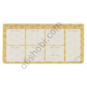 Gıpta Plan The Week Sp. Karton Kpk. Defter13X27 54 Yp.