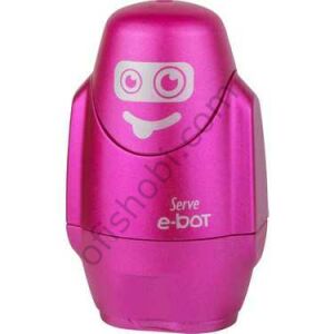 Serve E-Bot Silgili Kalemtraş Metalik Pembe Tekli