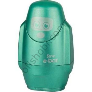 Serve E-Bot Silgili Kalemtraş Metalik Yeşil Tekli