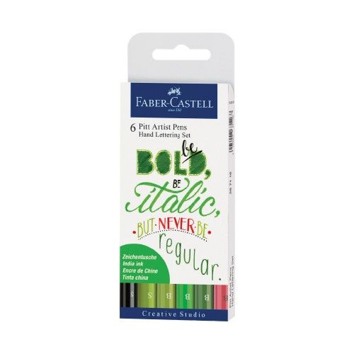 Faber-Castell Pitt Artist Pen Kaligrafi Seti Yeşil