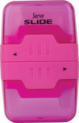 Serve Slıde Silgili Kalemtraş Pembe Tekli
