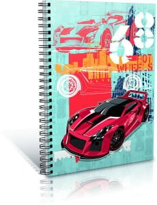 Gıpta Hot Wheels Spiralli A6 Karton Kapak Defter 80 Yaprak Çzigili