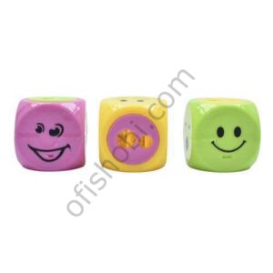 Taros Unick Color Emoji Çift Göz Kare Kalemtraş