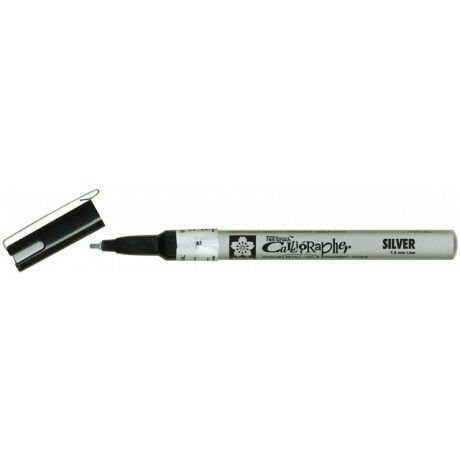 Sakura Pen-Touch Kaligrafi Kalemi Fine 1.8 Mm Gümü