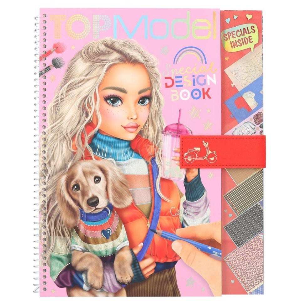 Top Model Mıknatıslı Kapak Kumaş Desenli Kağıtlarla Tasarım Defteri