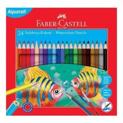 Faber-Castell Karton Kutu Aquarel Boya Kalemi 24 Renk