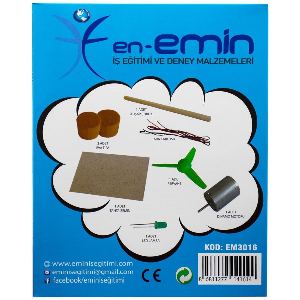 Emin İş Eğitimi Rüzgar Enerjisi Yapım Seti