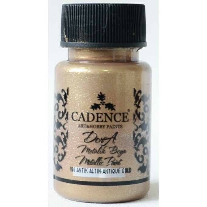 Cadence Dora Metalik Boya 150 Antik Altın 50 Ml