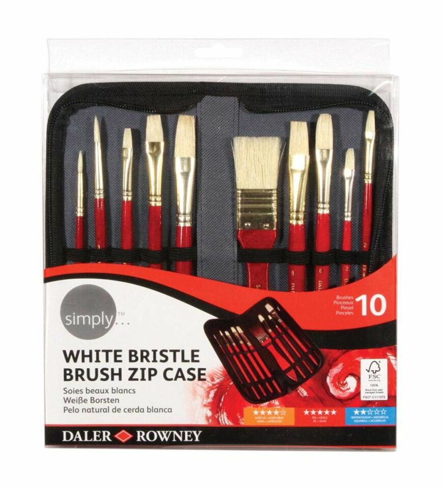 Daler Rowney Simply Yağlı Boya Çantalı Fırça Set