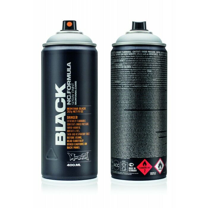 Montana Black Sprey Boya 400 Ml Outline Silver Blk Out Slv