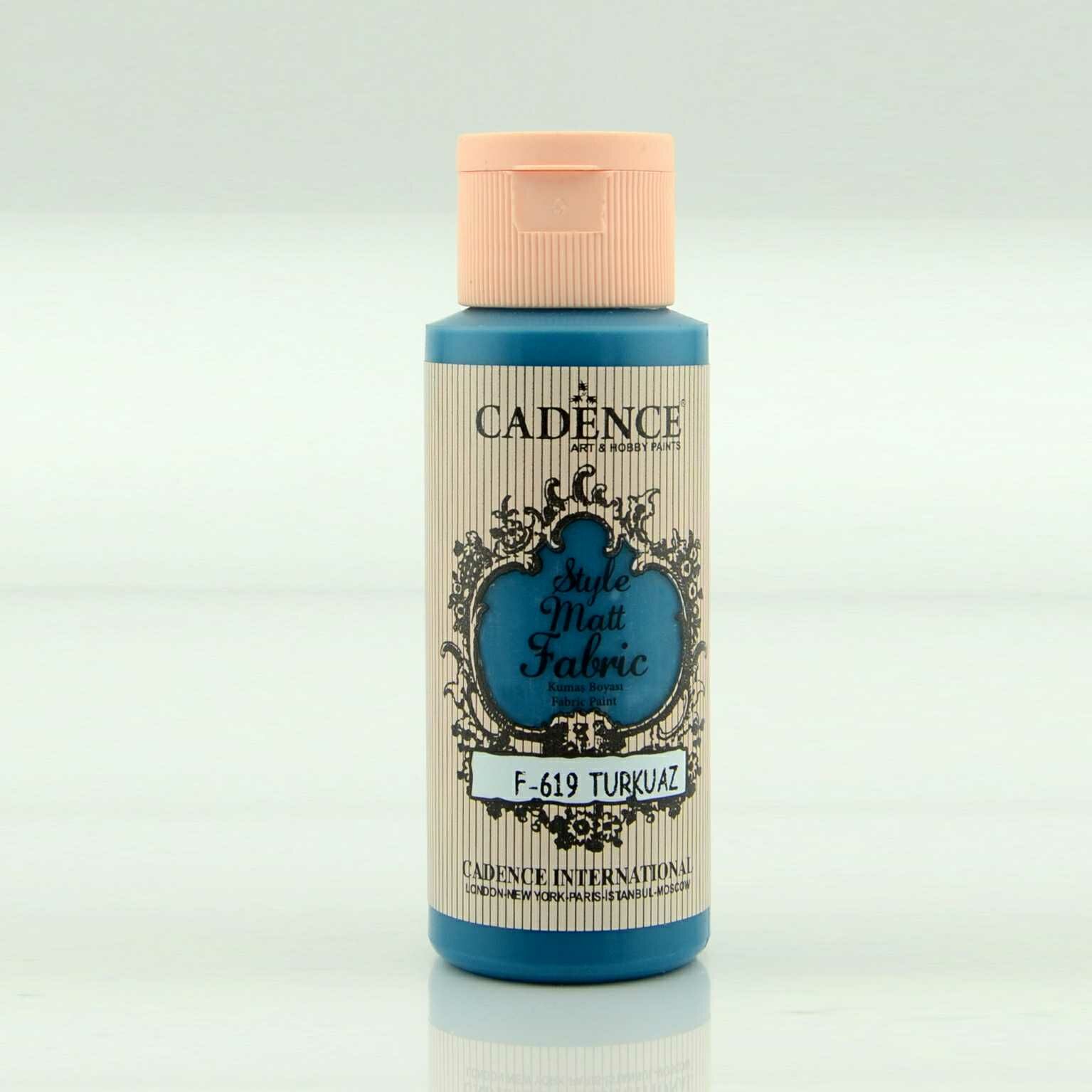Cadence Style Matt Kumaş Boya F-619 Turkuaz 59 Ml