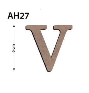 Okutan Ahşap 6 Cm V Harfi