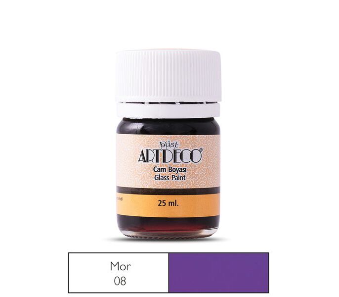 Artdeco Cam Boyası 25 Ml Mor 08