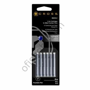 Cross 8929-2 Slim Kartuş Mavi 6 Lı Blister