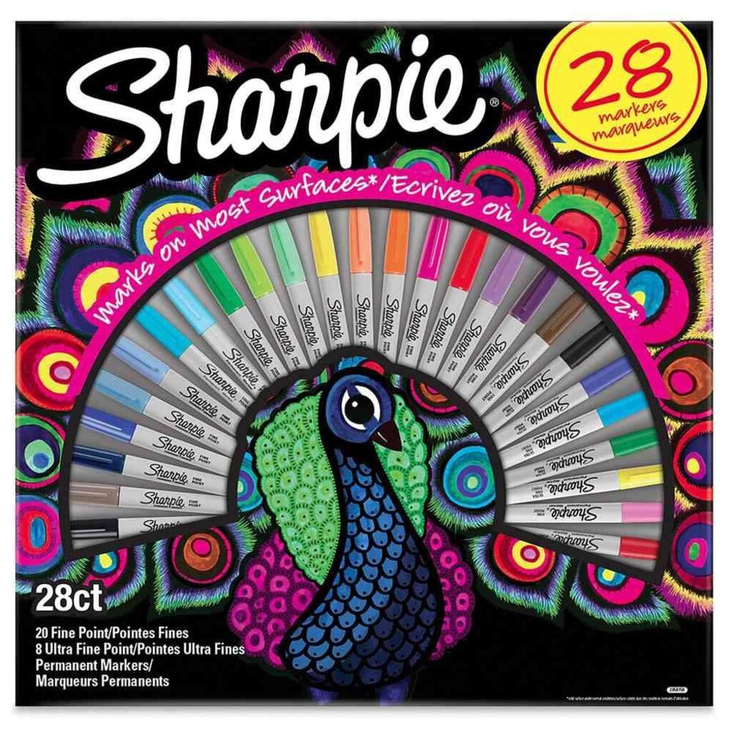 Sharpie Fine Permanent Markör 28 Li Karışık Kutu -Tavuskuşu