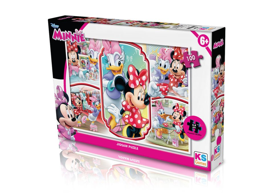 Ks Games 100 Parça Puzzle Minnie Mouse