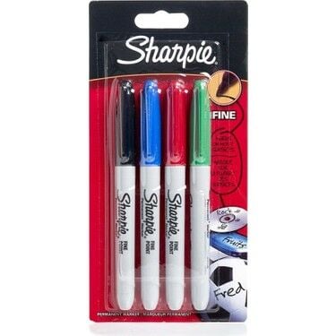 Sharpie Fine Permanent Markör Canlı Renkler 4 Lü Blister