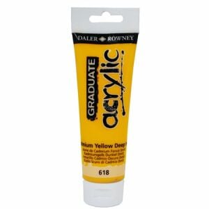 Daler Rowney Graduate Akrilik Boya Graduate Acrylic 120 Ml Cad Yellow Deep Hue