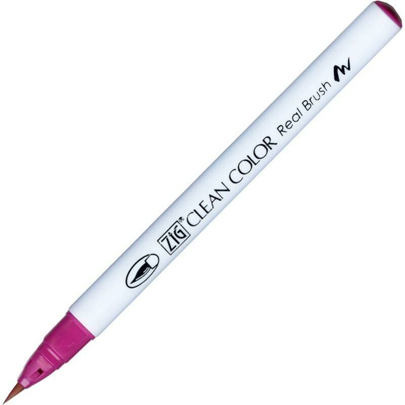 Zig Clean Color Real Brush Rb-6000At 027 Dark Pink