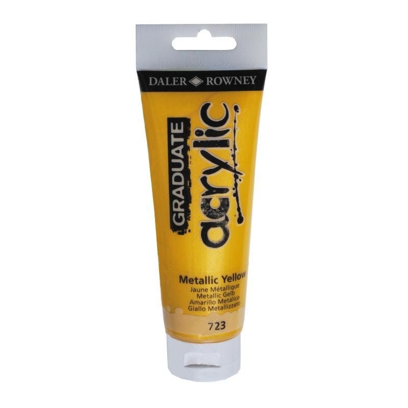 Daler Rowney Graduate Akrilik Boya Graduate Acrylic 120 Ml Metallic Yellow