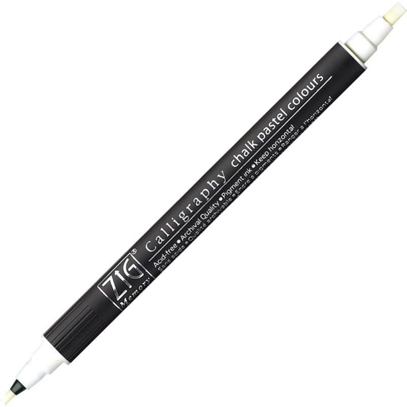 Zig Kaligrafi Kalemi Chalk Pastel Ms-6400 000 Whıte