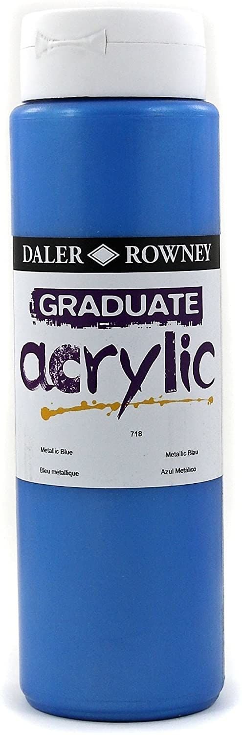 Daler Rowney Graduate Akrilik Boya Graduate Acrylic 500 Ml Metallic Blue