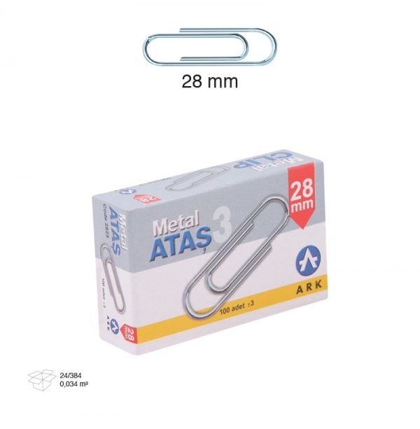 Ark Metal Ataş 28 Mm No 3 100 Adet