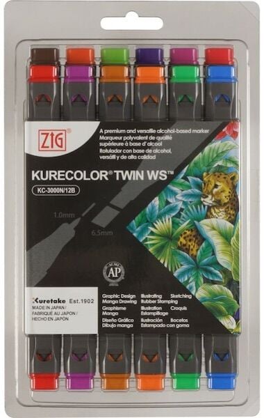 Zig Kurecolor Twın S Kc-3000/12B2 12 Li Brıllıant Colors
