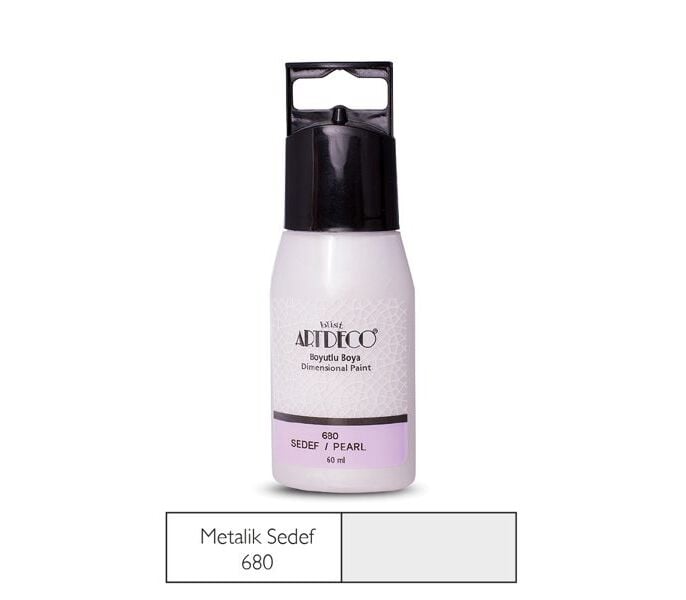Artdeco Metalik Boyutlu Boya 60 Ml Sedef 680