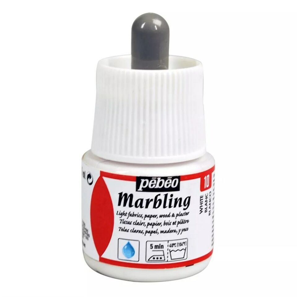 Pebeo Marblıng Ebru Boya 45 Ml Şişe White