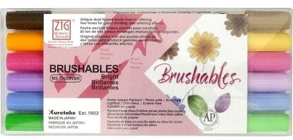 Zig Brushables Ms-7700 6/Vbr 6 Lı Set