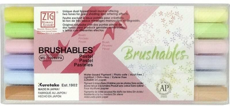 Zig Brushables Ms-7700 6/VPA 6 Lı Set