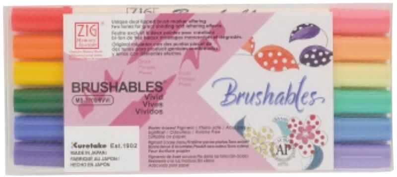 Zig Brushables Ms-7700 6/Vvı 6 Lı Set