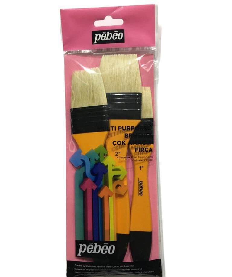 Pebeo Set-16 Pebeo 3lü Fırça Seti Zemin Fırçası Br