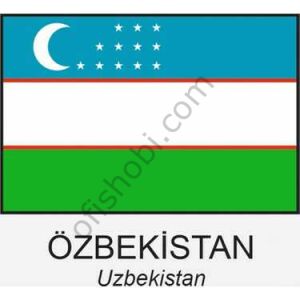 Buket 30x45 Cm Özbekistan Bayrağı