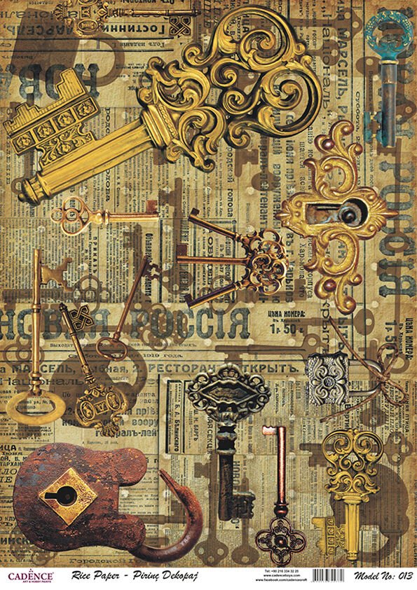 Cadence Pirinç Kağıt Model 13 30X42