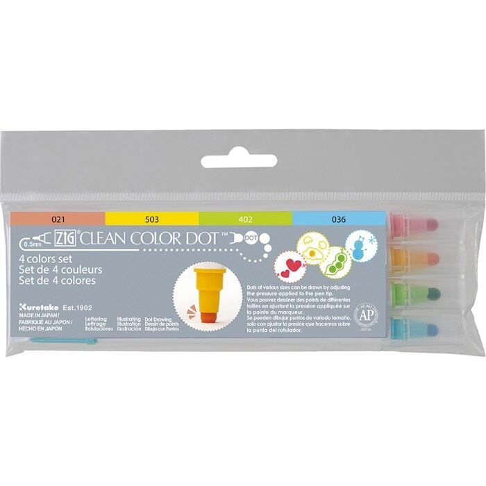 Zig Clean Color Dot Tc-6100/ 4V 4 Lü