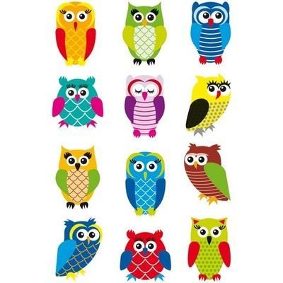 Herma Magic Etiket Glittery Foil Sevimli Baykuşlar