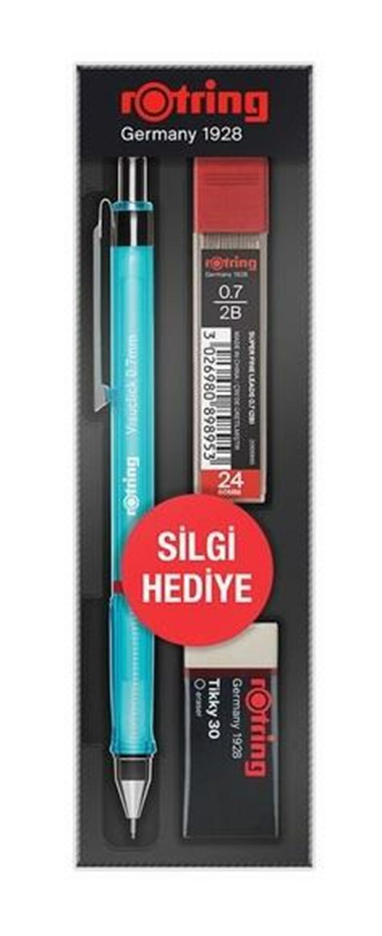 Rotring Visuclick Min Silgi 3 Lü Okul Seti- 0.7 Mm