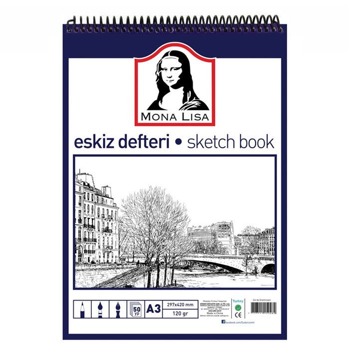 Südor Eskiz Defteri A3 120 Gr 50 Yaprak Telli