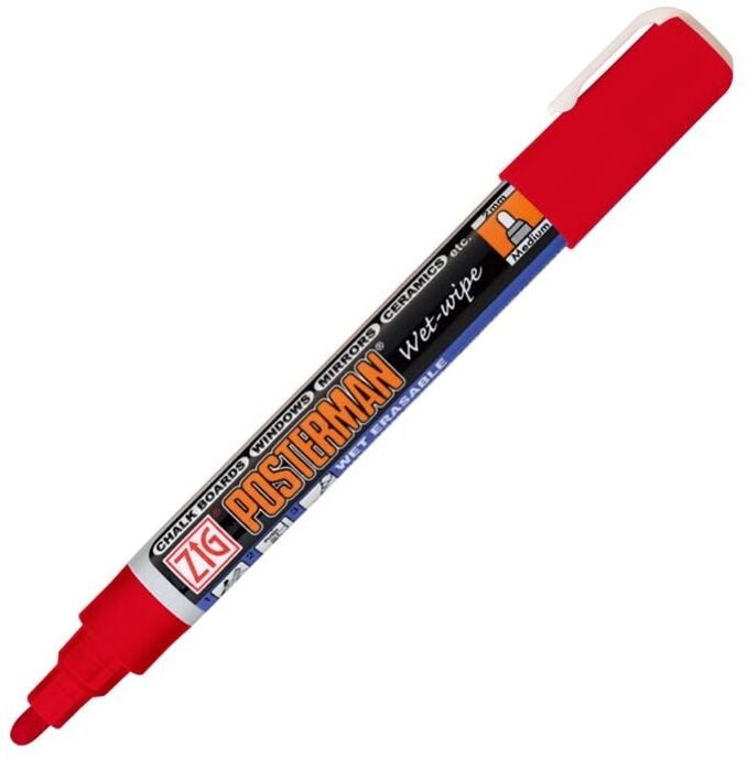 Zig Posterman Wet-Wıpe Pma-330 020 Kırmızı