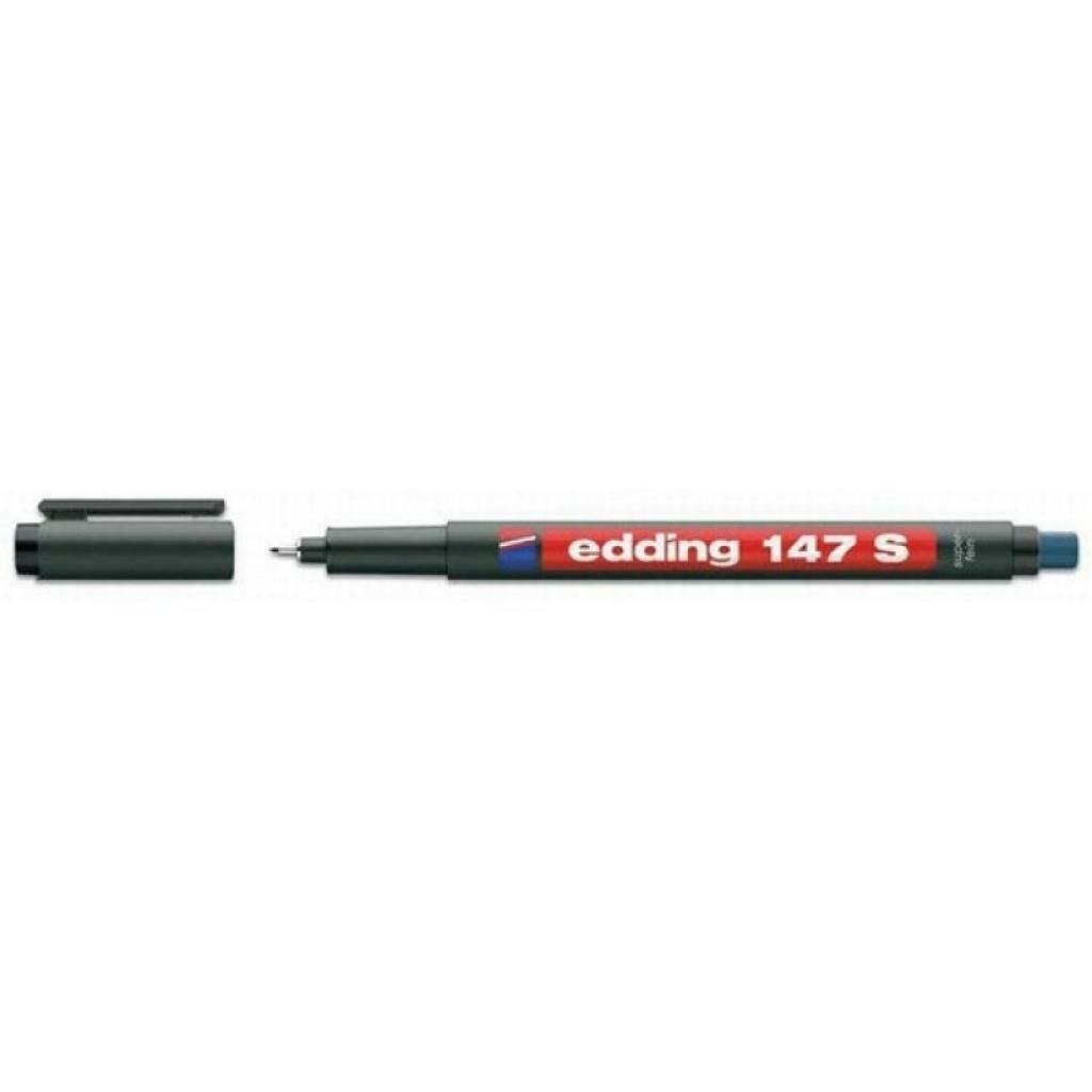 Edding 147S Asetat Kalemi Silgili Siyah