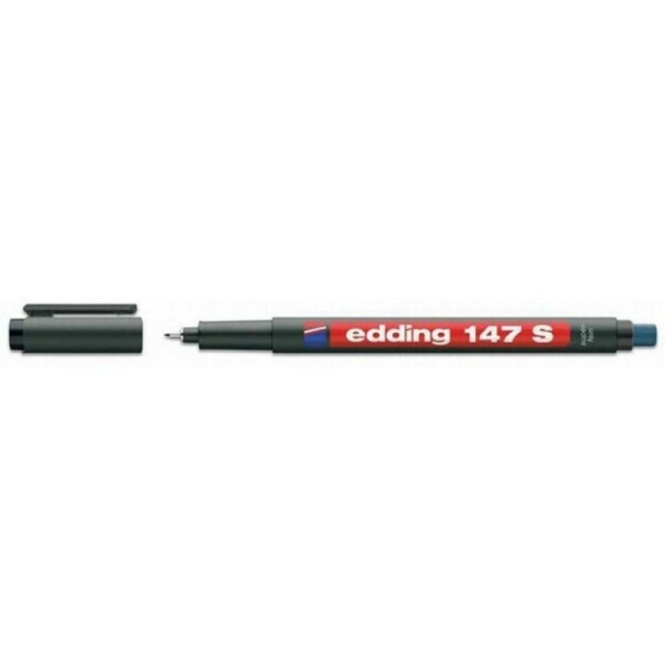 Edding 147S Asetat Kalemi Silgili Siyah