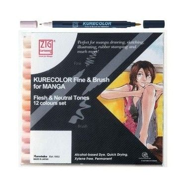Zig Mangaka Fine&Brush Cnkc-2200/12Vfn 12 Li