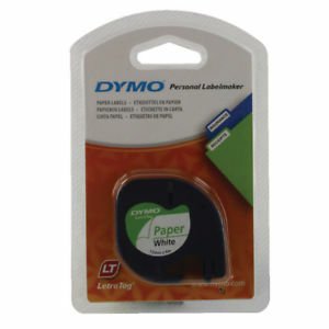 Dymo Letra Tag Kağıt Şerit 12 Mm x 4 Mt Beyaz