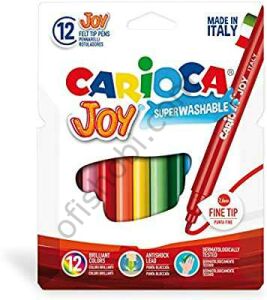 Carioca Joy Süper Yıkanabilir Keçeli Boya Kalemi 12 Li
